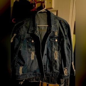 Distressed Denim Jacket